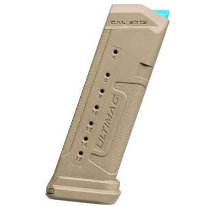 FAB Defense ULTIMAG G17 10L 9mm 10-Round Polymer Magazine FDE